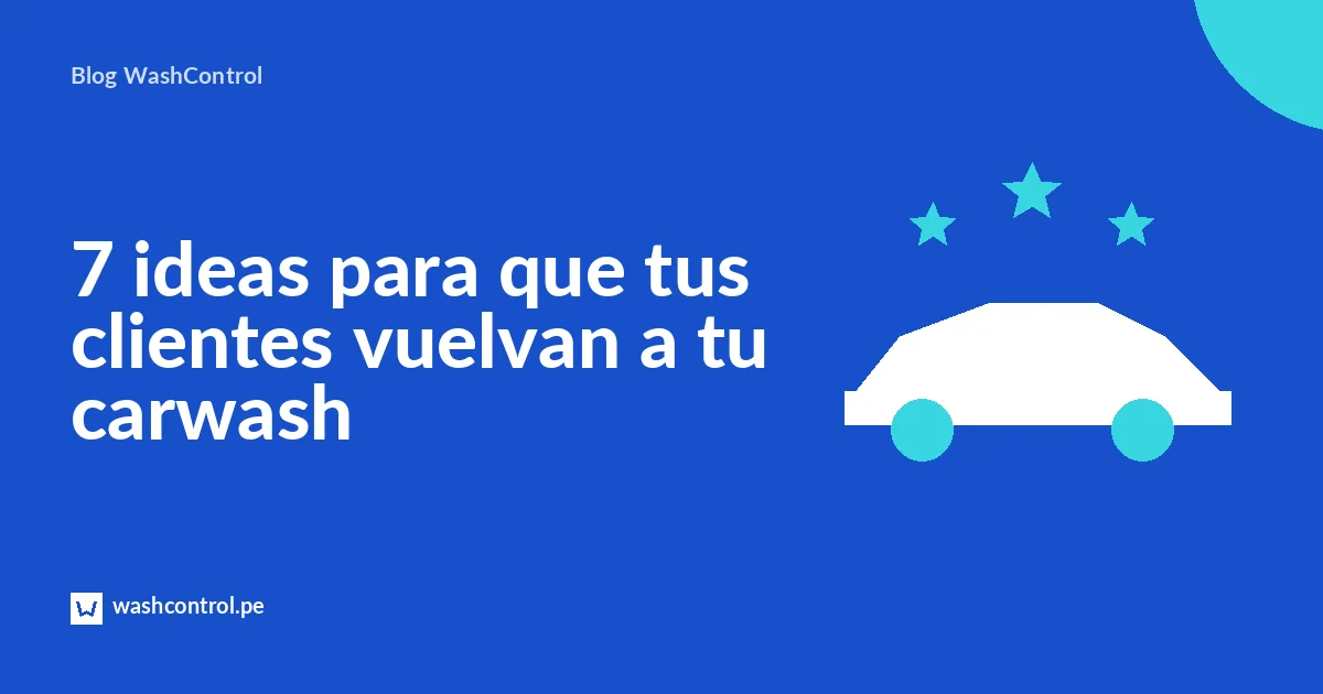 Ilustración de un auto con estrellas para el artículo sobre cómo fidelizar clientes en un carwash
